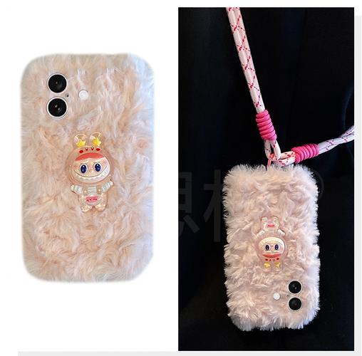 适用苹果16手机壳iphone15立体13promax夜光14拉布布12mini秋冬11毛绒